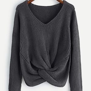 Best seller twisted front sweater one size